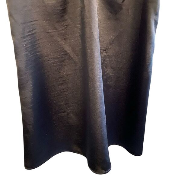 Forever 21 Black Satin Slip Dress Size M Coquette Whimsigoth Party Cocktail - Picture 4 of 10
